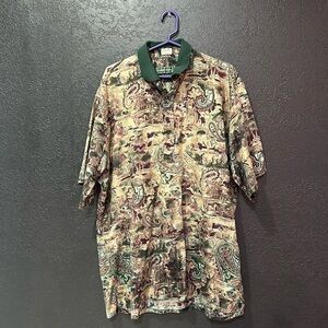 MICHAEL THOMAS Vintage Casual Button Down Shirt Size XXL